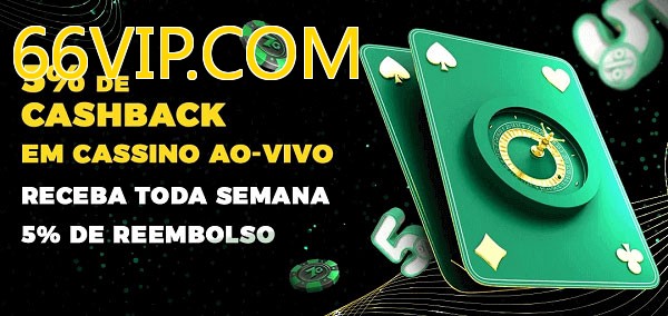 Promoções do cassino ao Vivo 66VIP.COM